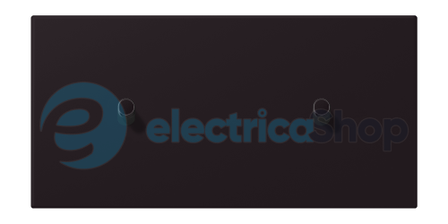 Накладка 2-п. для выключателя с 2-ма тумблерами «цилиндр», горизонт. JUNG LC12-200R0248 noir d'ivoire (4320E)