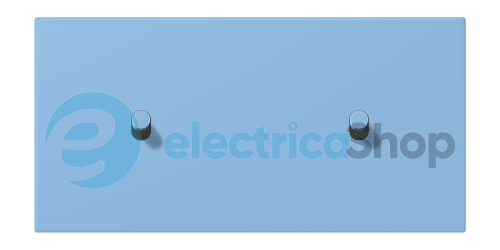 Накладка 2-п. для выключателя с 2-ма тумблерами «цилиндр», горизонт. JUNG LC12-200R0256 bleu céruléen 59 (4320N)