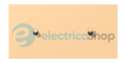 Накладка 2-п. для выключателя с 2-ма тумблерами «цилиндр», горизонт. JUNG LC12-200R0258 terre sienne claire 59 (4320P)