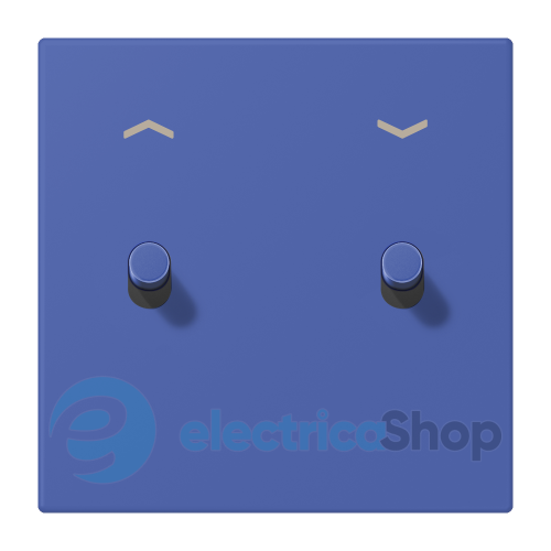 Накладка 1-п. для выключателя с 2-ма тумблерами «цилиндр» со стрелками JUNG LC12-5PR0206 bleu outremer 31 (32020)