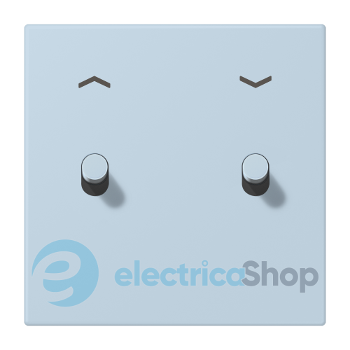 Накладка 1-п. для выключателя с 2-ма тумблерами «цилиндр» со стрелками JUNG LC12-5PR0208 outremer clair (32022)