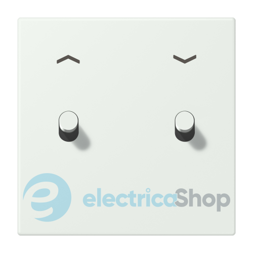 Накладка 1-п. для выключателя с 2-ма тумблерами «цилиндр» со стрелками JUNG LC12-5PR0210 outremer gris (32024)