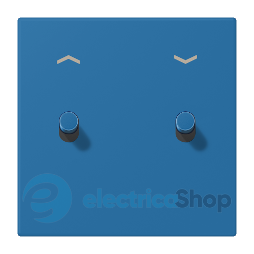 Накладка 1-п. для выключателя с 2-ма тумблерами «цилиндр» со стрелками JUNG LC12-5PR0211 bleu céruléen 31 (32030)