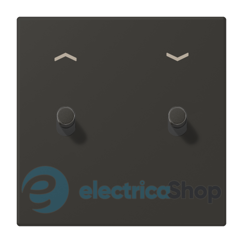 Накладка 1-п. для выключателя с 2-ма тумблерами «цилиндр» со стрелками JUNG LC12-5PR0259 ombre naturelle 59 (4320R)