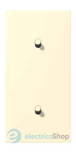 Накладка 2-п. для выключателя с 2-ма тумблерами «цилиндр», вертик. JUNG LC12-20R0201 blanc (32001)