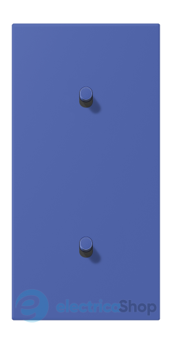 Накладка 2-п. для выключателя с 2-ма тумблерами «цилиндр», вертик. JUNG LC12-20R0206 bleu outremer 31 (32020)