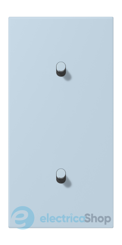 Накладка 2-п. для выключателя с 2-ма тумблерами «цилиндр», вертик. JUNG LC12-20R0208 outremer clair (32022)