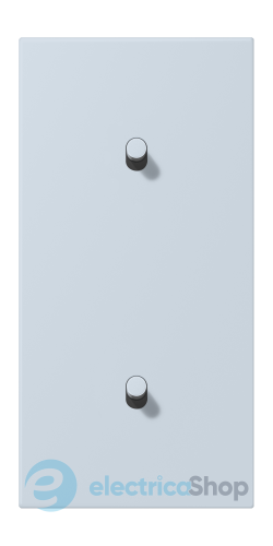 Накладка 2-п. для выключателя с 2-ма тумблерами «цилиндр», вертик. JUNG LC12-20R0209 outremer pâle (32023)