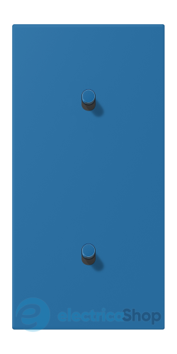 Накладка 2-п. для выключателя с 2-ма тумблерами «цилиндр», вертик. JUNG LC12-20R0211 bleu céruléen 31 (32030)