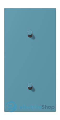 Накладка 2-п. для выключателя с 2-ма тумблерами «цилиндр», вертик. JUNG LC12-20R0212 céruléen vif (32031)