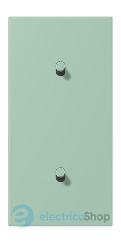 Накладка 2-п. для выключателя с 2-ма тумблерами «цилиндр», вертик. JUNG LC12-20R0217 vert anglais clair (32041)