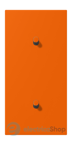 Накладка 2-п. для выключателя с 2-ма тумблерами «цилиндр», вертик. JUNG LC12-20R0224 orange (32080)