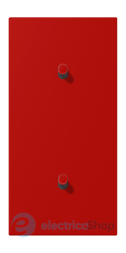 Накладка 2-п. для выключателя с 2-ма тумблерами «цилиндр», вертик. JUNG LC12-20R0227 rouge vermillon 31 (32090)