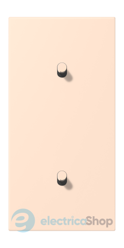 Накладка 2-п. для выключателя с 2-ма тумблерами «цилиндр», вертик. JUNG LC12-20R0228 rose pâle (32091)