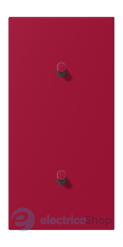 Накладка 2-п. для выключателя с 2-ма тумблерами «цилиндр», вертик. JUNG LC12-20R0229 rouge carmin (32100)