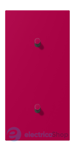 Накладка 2-п. для выключателя с 2-ма тумблерами «цилиндр», вертик. JUNG LC12-20R0230 rouge rubia (32101)