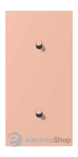 Накладка 2-п. для выключателя с 2-ма тумблерами «цилиндр», вертик. JUNG LC12-20R0231 rose clair (32102)