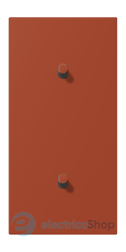 Накладка 2-п. для выключателя с 2-ма тумблерами «цилиндр», вертик. JUNG LC12-20R0232 l'ocre rouge (32110)