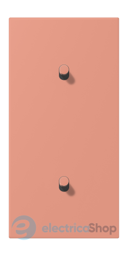 Накладка 2-п. для выключателя с 2-ма тумблерами «цилиндр», вертик. JUNG LC12-20R0233 l’ocre rouge moyen (32111)