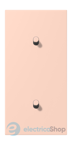 Накладка 2-п. для выключателя с 2-ма тумблерами «цилиндр», вертик. JUNG LC12-20R0234 l’ocre rouge clair (32112)