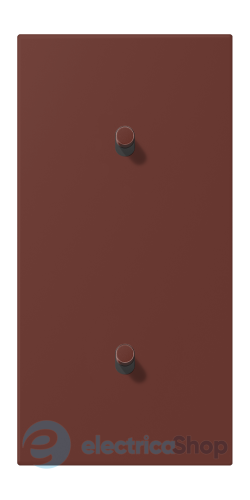 Накладка 2-п. для выключателя с 2-ма тумблерами «цилиндр», вертик. JUNG LC12-20R0235 terre sienne brûlée 31 (32120)