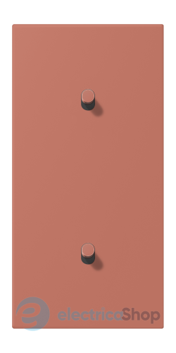 Накладка 2-п. для выключателя с 2-ма тумблерами «цилиндр», вертик. JUNG LC12-20R0236 terre sienne brique (32121)