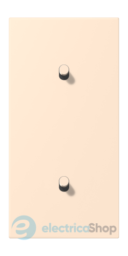 Накладка 2-п. для выключателя с 2-ма тумблерами «цилиндр», вертик. JUNG LC12-20R0238 terre sienne pâle (32123)