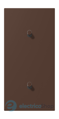 Накладка 2-п. для выключателя с 2-ма тумблерами «цилиндр», вертик. JUNG LC12-20R0239 terre d’ombre brûlée 31 (32130)