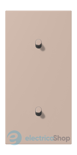 Накладка 2-п. для выключателя с 2-ма тумблерами «цилиндр», вертик. JUNG LC12-20R0240 ombre brûlée claire (32131)