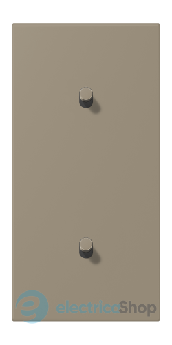 Накладка 2-п. для выключателя с 2-ма тумблерами «цилиндр», вертик. JUNG LC12-20R0242 ombre naturelle moyenne (32141)