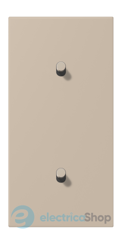 Накладка 2-п. для выключателя с 2-ма тумблерами «цилиндр», вертик. JUNG LC12-20R0243 ombre naturelle claire (32142)