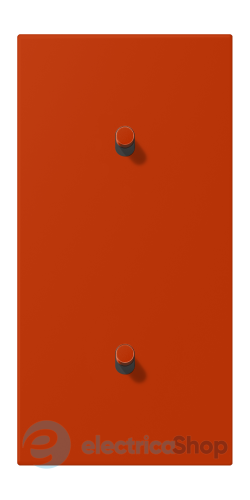 Накладка 2-п. для выключателя с 2-ма тумблерами «цилиндр», вертик. JUNG LC12-20R0244 rouge vermillon 59 (4320A)