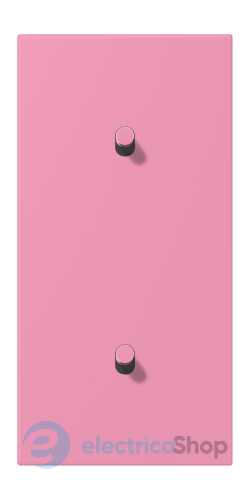 Накладка 2-п. для выключателя с 2-ма тумблерами «цилиндр», вертик. JUNG LC12-20R0246 rose vif (4320C)