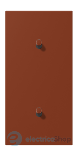 Накладка 2-п. для выключателя с 2-ма тумблерами «цилиндр», вертик. JUNG LC12-20R0247 terre sienne brûlée 59 (4320D)