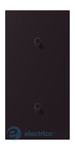 Накладка 2-п. для выключателя с 2-ма тумблерами «цилиндр», вертик. JUNG LC12-20R0248 noir d'ivoire (4320E)