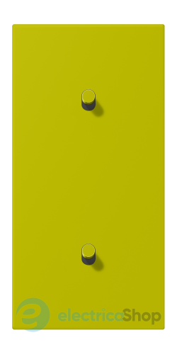 Накладка 2-п. для выключателя с 2-ма тумблерами «цилиндр», вертик. JUNG LC12-20R0249 vert olive vif (4320F)