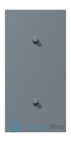 Накладка 2-п. для выключателя с 2-ма тумблерами «цилиндр», вертик. JUNG LC12-20R0251 gris 59 (4320H)