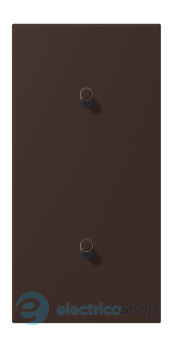 Накладка 2-п. для выключателя с 2-ма тумблерами «цилиндр», вертик. JUNG LC12-20R0252 terre d‘ombre brûlée 59 (4320J)