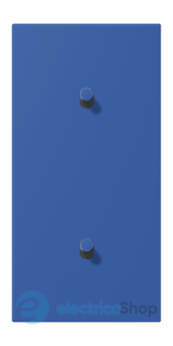 Накладка 2-п. для выключателя с 2-ма тумблерами «цилиндр», вертик. JUNG LC12-20R0253 bleu outremer 59 (4320K)