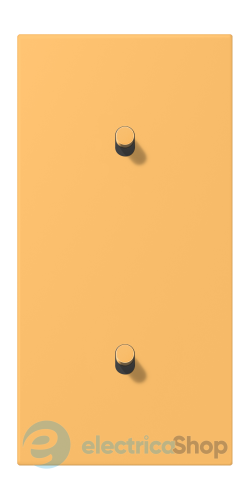 Накладка 2-п. для выключателя с 2-ма тумблерами «цилиндр», вертик. JUNG LC12-20R0254 ocre jaune clair (4320L)