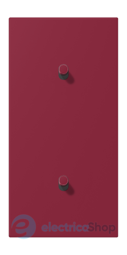 Накладка 2-п. для выключателя с 2-ма тумблерами «цилиндр», вертик. JUNG LC12-20R0255 le rubis (4320M)