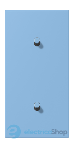 Накладка 2-п. для выключателя с 2-ма тумблерами «цилиндр», вертик. JUNG LC12-20R0256 bleu céruléen 59 (4320N)