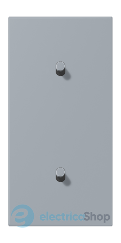 Накладка 2-п. для выключателя с 2-ма тумблерами «цилиндр», вертик. JUNG LC12-20R0257 gris clair 59 (4320O)