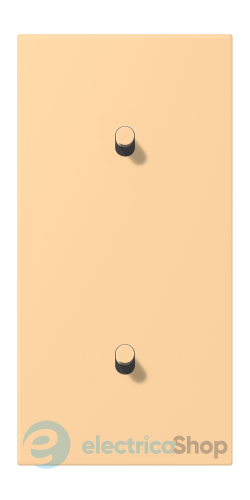 Накладка 2-п. для выключателя с 2-ма тумблерами «цилиндр», вертик. JUNG LC12-20R0258 terre sienne claire 59 (4320P)