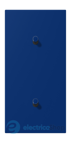 Накладка 2-п. для выключателя с 2-ма тумблерами «цилиндр», вертик. JUNG LC12-20R0261 bleu outremer foncé (4320T)