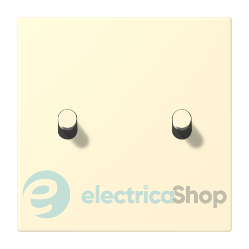 Накладка 1-п. для выключателя с 2-ма тумблерами «цилиндр» JUNG LC12-5R0201 blanc (32001)