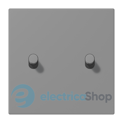 Накладка 1-п. для выключателя с 2-ма тумблерами «цилиндр» JUNG LC12-5R0203 gris 31 (32011)