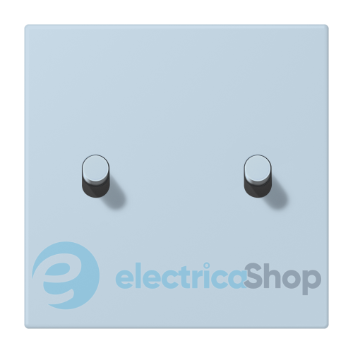 Накладка 1-п. для выключателя с 2-ма тумблерами «цилиндр» JUNG LC12-5R0208 outremer clair (32022)