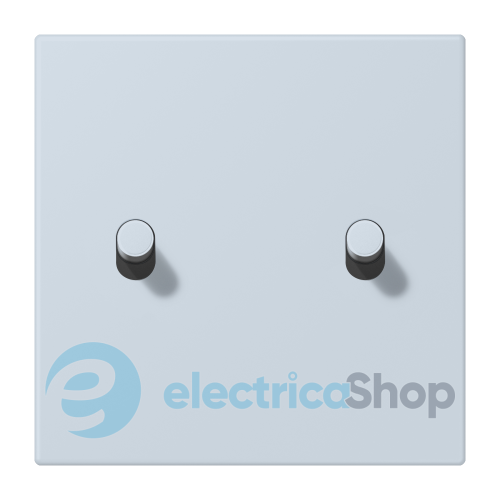 Накладка 1-п. для выключателя с 2-ма тумблерами «цилиндр» JUNG LC12-5R0209 outremer pâle (32023)