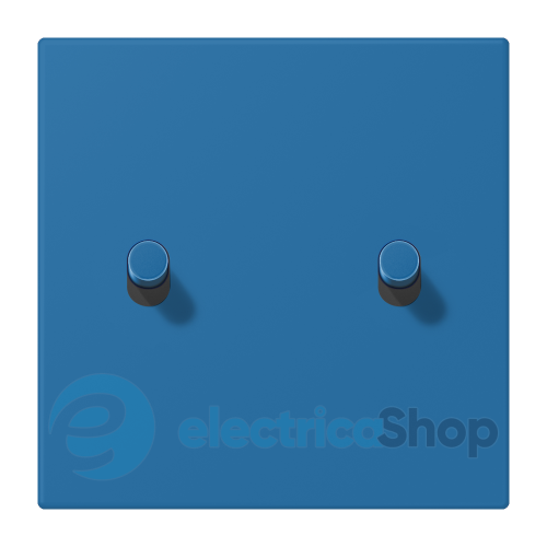 Накладка 1-п. для выключателя с 2-ма тумблерами «цилиндр» JUNG LC12-5R0211 bleu céruléen 31 (32030)